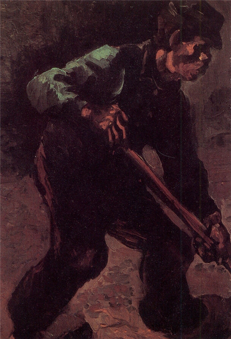 Peasant Digging Vincent Willem Van Gogh Oil Painting